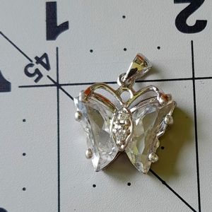 925 Butterfly Pendant CZ Sterling Sparkle